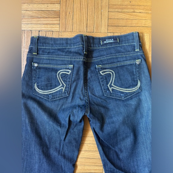 Women’s Rock and Republic Costello Blue Jeans Straight Cut Size 25 - Picture 5 of 15